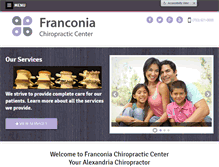 Tablet Screenshot of franconiachiro.com